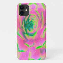 Kalkgroen en roze Succulent Sedum Rosette Case-Mate iPhone Case