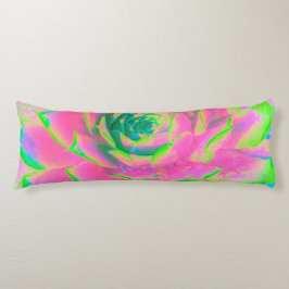 Kalkgroen en roze Succulent Sedum Rosette Lichaamskussen