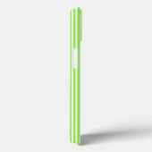 Kalkgroen en wit vijf strepen patroon Case-Mate iPhone case (Achterkant / Rechts)