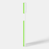 Kalkgroen en wit vijf strepen patroon iPhone hoesje (Rechterkant)