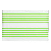 Kalkgroen en wit vijf strepen patroon kussensloop (Achterkant)