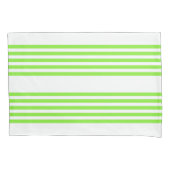 Kalkgroen en wit vijf strepen patroon kussensloop (Voorkant)