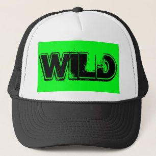 kalkgroen en zwart gebit, in het wild   trucker pet