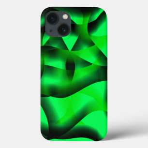 Kalkgroen en zwart krullen, met een schaduw? Case-Mate iPhone case