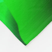 Kalkgroen en zwart krullen, met schaduw? fleece deken (Hoek)