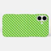 Kalkgroen, enamel look, bestudeerd raster Case-Mate iPhone case (Achterkant (horizontaal))