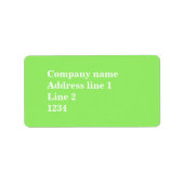 Kalkgroen Etiket (Voorkant)