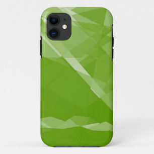 Kalkgroen kubisme kristalloos iPhone 11 hoesje