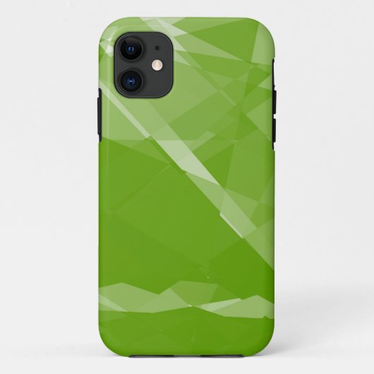 Kalkgroen kubisme kristalloos Case-Mate iPhone case (Achterkant)
