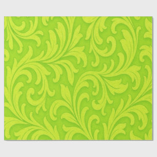 kalkgroen strak patroon cadeaupapier