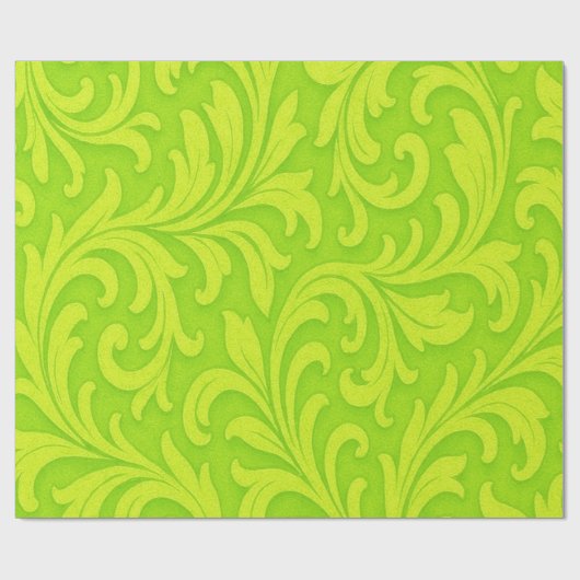 kalkgroen strak patroon cadeaupapier (Vlak)