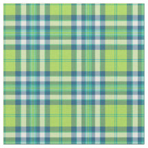Kalkgroen, Turquoise en Blauwe Mode Plaid