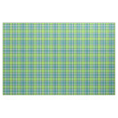 Kalkgroen, Turquoise en Blauwe Mode Plaid Stof (Fat Quarter)