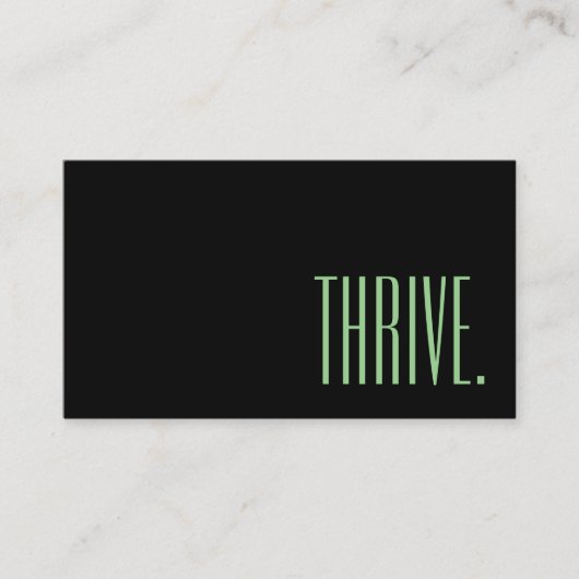 kalkgroen visitekaartje (Voorkant)