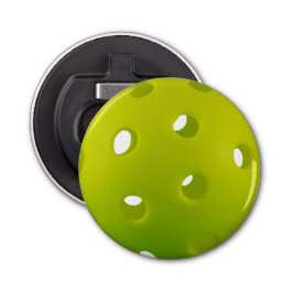 Kalkgroene echte picklebal button flesopener