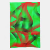 Kalkgroene en heldere rode rimpels, met schaduw? theedoek (Verticaal)