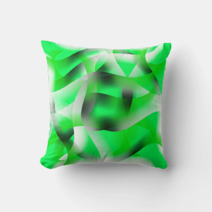 Kalkgroene en witte rimpels, met schaduw? kussen