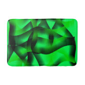 Kalkgroene en zwarte golflengte, met schaduw? badmat (Voorkant)
