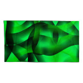 Kalkgroene en zwarte golflengte, met schaduw? kussensloop (Achterkant-Rechts)