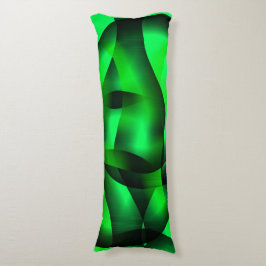 Kalkgroene en zwarte golflengte, met schaduw? lichaamskussen