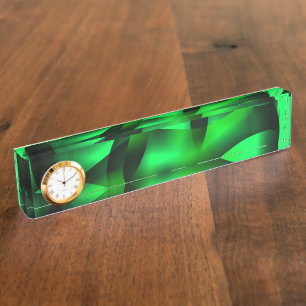 Kalkgroene en zwarte rimpels, met een schaduw? naambordje