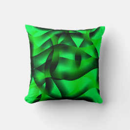 Kalkgroene en zwarte rimpels, met schaduw? kussen