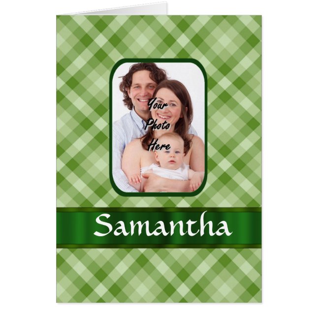 Kalkgroene gingham (Voorkant)