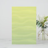 Kalkgroene handschoenen met lijnen briefpapier (Staand voorkant)