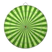 kalkgroene retro funky sun strepen dartbord (Voorkant)