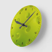 Kalkgroene  ronde klok (Hoek)