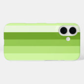 Kalkgroene schaduwstrepen Case-Mate iPhone case (Achterkant (horizontaal))