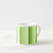 Kalkgroene schaduwstrepen espresso kop (Voorkant rechts)