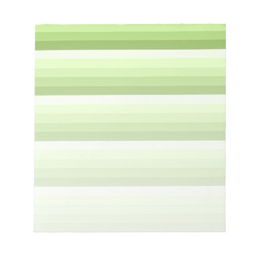 Kalkgroene schaduwstrepen notitieblok (Voorkant)