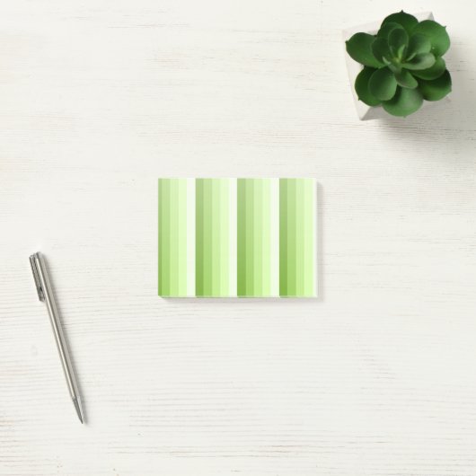 Kalkgroene schaduwstrepen post-it® notes (Kantoor)