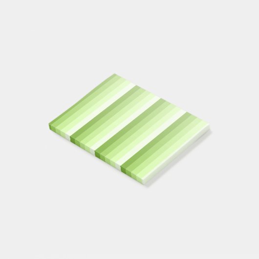 Kalkgroene schaduwstrepen post-it® notes (Schuin)