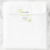 Kalkgroene snoep buffet sticker (Tas)