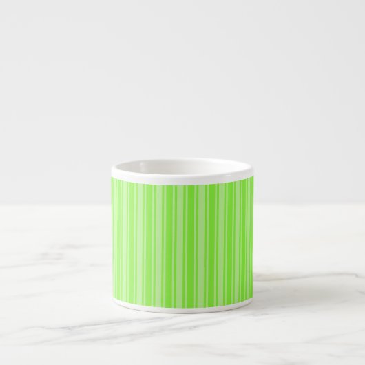 Kalkgroene snoepjes strepen espresso kop (Voorkant)