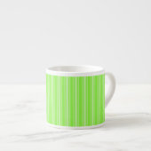 Kalkgroene snoepjes strepen espresso kop (Voorkant rechts)