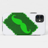 Kalkgroene snor op luiphuid Case-Mate iPhone case (Achterkant (horizontaal))