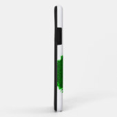 Kalkgroene snor op luiphuid Case-Mate iPhone case (Achterkant/rechts)