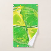 kalkgroene spiraal bad handdoek (Handdoek)