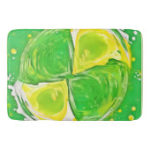 kalkgroene spiraal badmat (Voorkant)