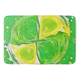 kalkgroene spiraal badmat