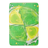 kalkgroene spiraal badmat (Voorkant Verticaal)