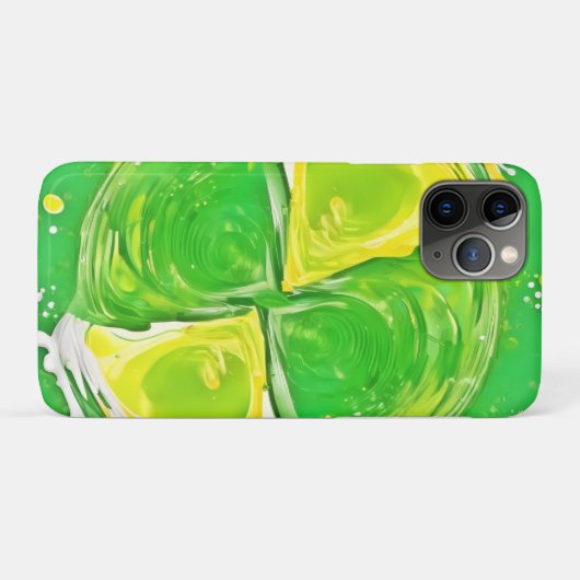 kalkgroene spiraal Case-Mate iPhone case (Achterkant (horizontaal))