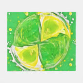 kalkgroene spiraal fleece deken (Voorkant (Horizontaal))