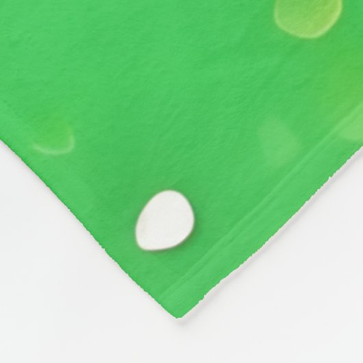 kalkgroene spiraal fleece deken (Hoek)