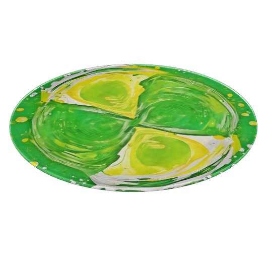 kalkgroene spiraal snijplank (Hoek)