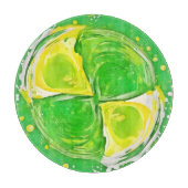 kalkgroene spiraal snijplank (Voorkant)