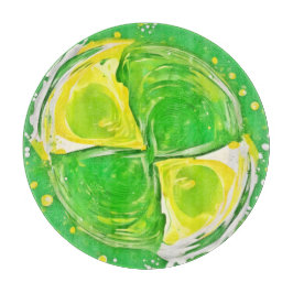 kalkgroene spiraal snijplank